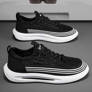 Baskets décontractées pour homme et jeune homme, toutes saisons, à enfiler, confortables, respirantes, en soie glacée, été 2026 - Product Image 2