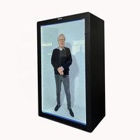 Boîte holographique publicitaire 3D 4K de 86 pouces, grand format, intérieur, personnalisée en usine, écran LCD transparent, écran tactile en verre LCD