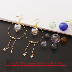 Offre Spéciale 8 10 12 <span class=keywords><strong>14</strong></span> 16 18 20 25 <span class=keywords><strong>30mm</strong></span> petites grandes boules de verre creuses simples Double trous perles de verre creuses transparentes - Product Image 4