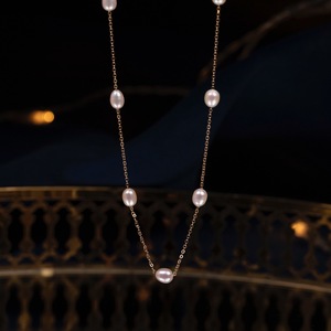 Collar de Cadena de Hueso con Cierre Chapado en Oro de 18K y Plata S925, Estilo Cielo Estrellado con AK Natural para Xiaomi, Elegante para Mujer - Product Image 3
