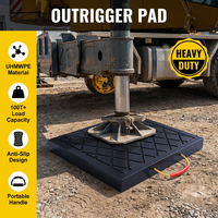Plaques de support non conductrices en UHMWPE pour grue, isolation électrique, pour camion de réparation utilitaire