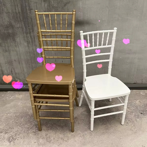 Silla de Madera para Bodas, Silla <span class=keywords><strong>Chiavari</strong></span> Blanca/Dorada/Plateada/Mogolina/Blanqueada para Eventos - Product Image 1