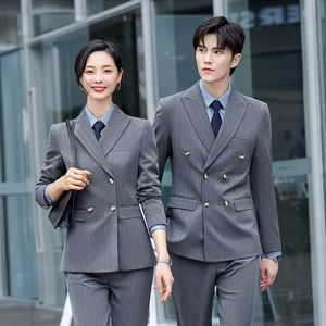 Setelan jas Formal untuk pria dan wanita, setelan jas Formal bisnis pernikahan, Blazer mempelai pria, kostum tuksedo ketat, pakaian pernikahan untuk pria dan wanita - Product Image 2