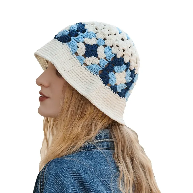 Customized New Brand maglia cappelli a secchiello uncinetto cappelli a secchiello cappelli a secchiello per donna