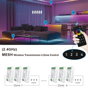 Contrôleur intelligent MC10XA TuYa 2.4G Mesh PWM Dimmer DC5-24V, synchronisation sans fil pour éclairage LED intérieur, décoration de salon - Product Image 6