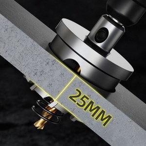 Set di Punte a Tazza in Lega di Carburo 10mm con Impugnatura Triangolare <span class=keywords><strong>per</strong></span> Foratura di Acciaio Inox - Product Image 5
