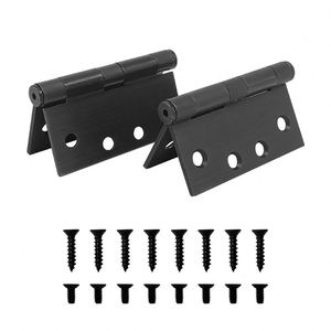 Charnière de porte en acier noir de haute qualité WEKIS, 3 1/2 pouces, style américain, charnière à souder à coins arrondis pour salle de bain, 4 pouces, vente en gros - Product Image 4