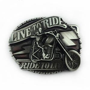 Hebilla de cinturón Vintage de alta calidad para hombre, hebilla de cinturón de Metal para motocicleta con calavera <span class=keywords><strong>Zombie</strong></span> - Product Image 1