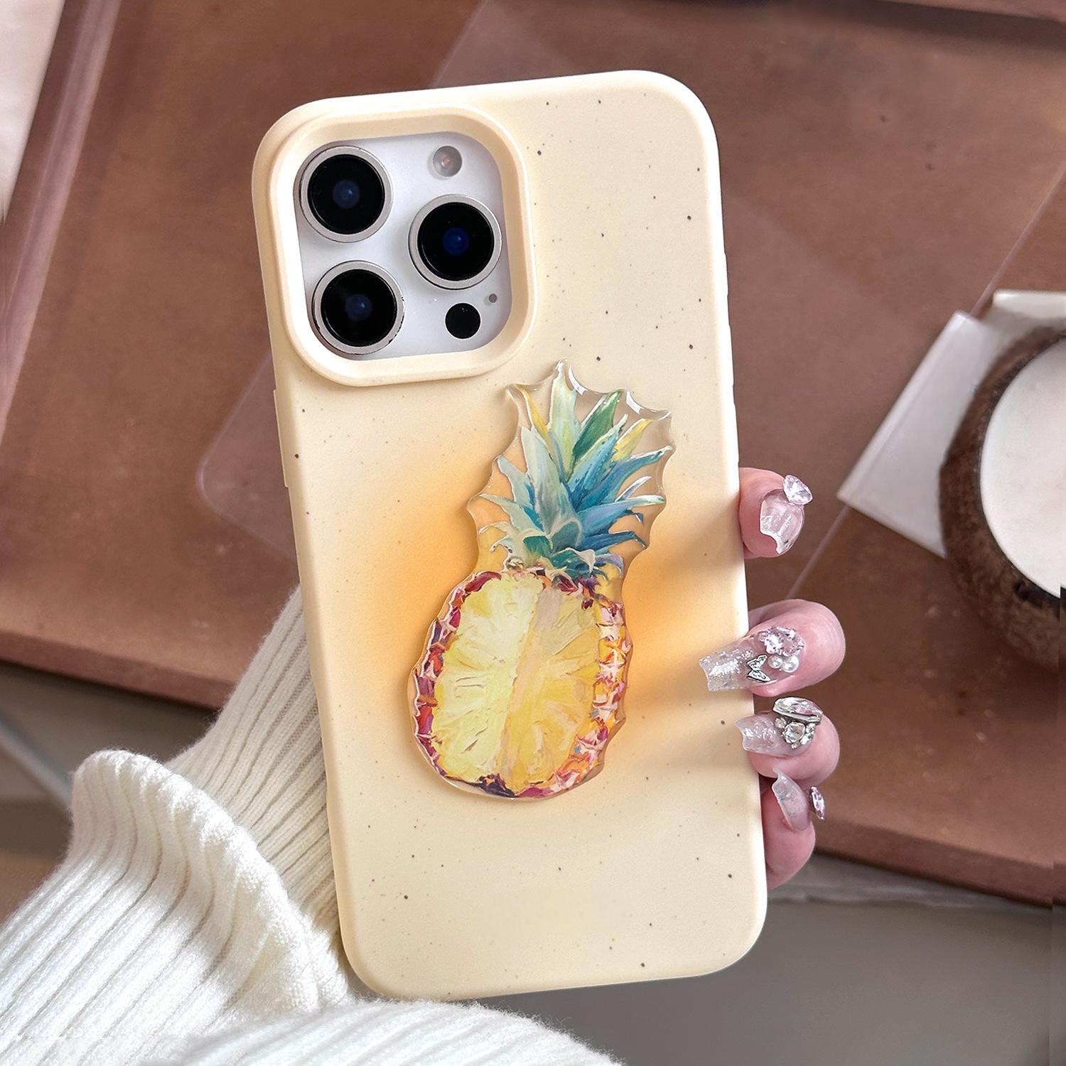 Cream Yellow 3D Pineapple Cut