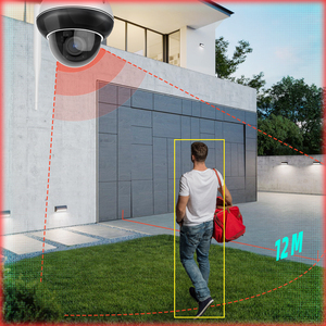 Caméra de sécurité dôme extérieure Regis Camhi avec WiFi 2.4G 5G, 5MP 8MP, zoom optique 5X, vision nocturne CMOS, audio bidirectionnel et vidéo - Product Image 5