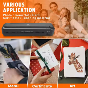 Plastifieuse à chaud et à froid A4 pour bureau et photos OL285 320x100x65mm 0.8kg - Product Image 3