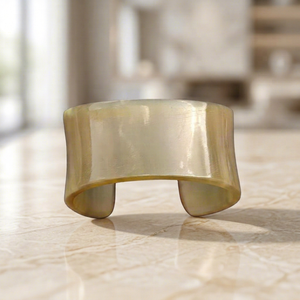 Conector de Tubo de Cuerno de Búfalo CraftTusks Signature, Hecho de Forma Ética, Herraje Decorativo para Unión, Suministro a Granel de Venta Rápida - Product Image 1