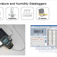 The Beacon data logger with Bluetooth function CEM DT-172 provides accurate readings of temperature and humidity