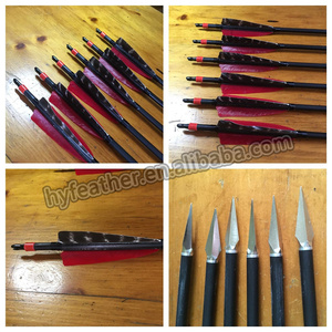 Bất tự nhiên cánh bắn cung mũi tên lông fletching cánh gà tây lông cho DIY bắn cung săn bắn mục tiêu chụp mũi tên phụ kiện - Product Image 4
