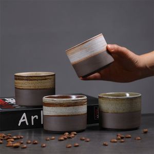 Retro Vintage Handmade Ceramic Espresso Afternoon Tea Water <b>Cup</b> for Home Use Rough Pottery Cappuccino Coffee <b>Cup</b> - Product Image 3