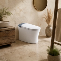 Toilettes intelligentes pour salle de bain avec bidet intégré, cuvette suspendue, réservoir encastré, équipement sanitaire pour projets de rénovation