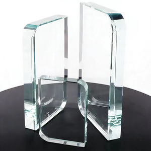Cheap Wholesale Blank Crystal Glass Trophy Award UV <strong>Printing</strong> Customization Crystal Photo Frame <strong>Block</strong> for Wedding Gifts - Product Image 2