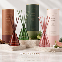 Diffuseur de senteur bouteille en verre diffuseur de roseau cadeau diffuseur bouteille en gros marque privée diffuseur de roseau