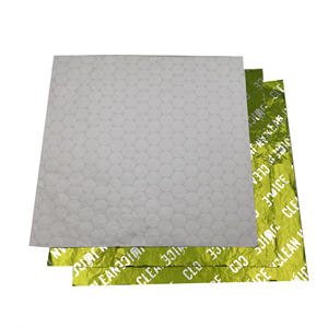 Feuilles d'emballage pour sandwichs en aluminium isolées personnalisées, papier d'emballage pour burritos et hamburgers en aluminium laminé - Product Image 1