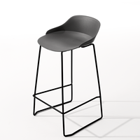 Meubles bon marché Importation/tabourets de bar en velours Tabourets modernes avec pieds en métal Prix