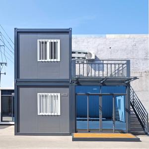 Maison conteneur moderne modulaire et portable de 20 pieds pour travaux publics, infrastructure <span class=keywords><strong>temporaire</strong></span> de chantier, démontable et en kit plat, pour usage en villa ou hôtel - Product Image 4