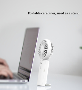 พัดลมพกพาแบบมือถือ USB ขนาดเล็ก พัดลมไฟฟ้าแบบพกพา ชาร์จไฟได้ ใช้ได้ทั้งภายนอกและในสำนักงาน ความเร็วสูง - Product Image 3