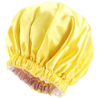 Bonnet en satin de soie double couche pour femmes, bonnet de couchage, bandeau de cravate, accessoire pour cheveux bouclés, vente en gros sur mesure