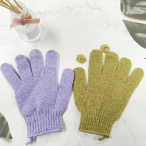 Body Scrubber Marruecos Kessa Glove Mitt Korean Lofah Exfoliante Natural Nylon Ducha Guantes de baño - Product Image 1