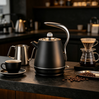 Bouilloire électrique rétro de luxe 1,8 L 1500 W avec arrêt automatique 360° °   Base rotative pour moule privé