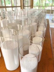 شمعدان على الطاولة أسطوانة طويلة مخصصة زهرية مجردة فازة سميكة شفافة فازة - Product Image 4