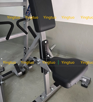 Équipement de gymnastique à rangée basse latérale, équipement de fitness pour entraînement de force chargée par plaque, machine iso-latérale à rangée basse