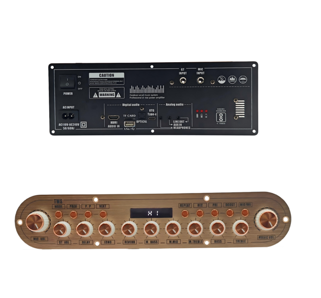 DSP Amplifier Board Type C TF AUX Headphone Guitar Mic TWS Karaoke Recording Amp Module