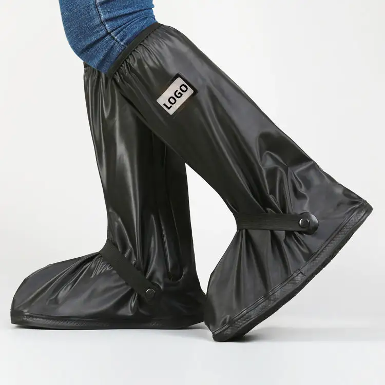 Factory wholesale outdoor travel wear PVC waterproof non-slip rain boot covers can be reused