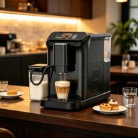 Machine à café intelligente avec application, écran tactile 4,3 pouces, température NTC, auto-nettoyante, 15 niveaux de mouture, Wi-Fi domestique, entièrement automatique
