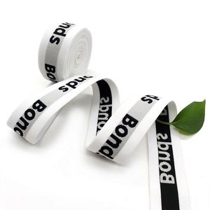 Bande élastique souple en jacquard imprimé de 32 mm de large pour hommes et femmes, en nylon et élasthanne, pour soutien-gorge de sport, sous-vêtements et accessoires, modèle de ceinture élastique - Product Image 1