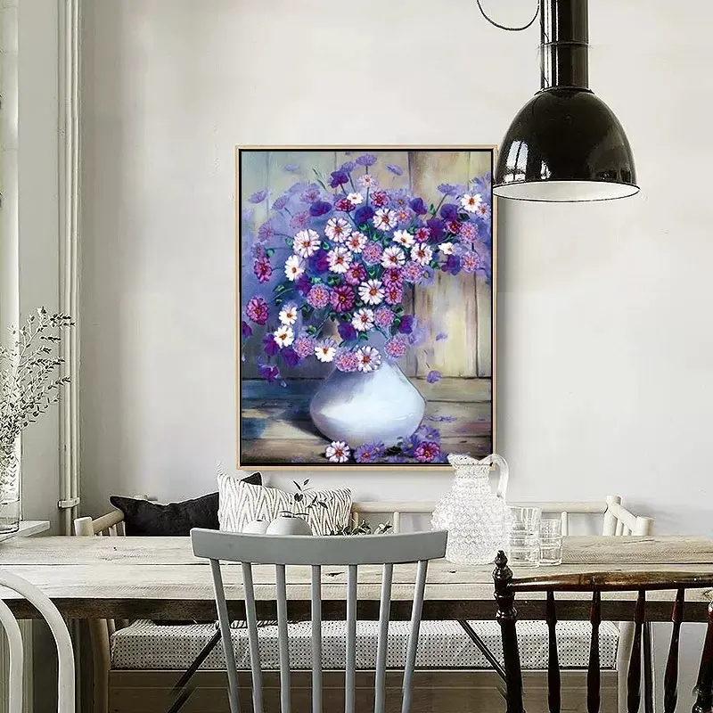 Rifornimenti cinesi pieno romantico girasole foglia di loto fiore di peonia pittura diamante pittura diamante