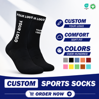 Nouvellement conçu hommes femmes chaussettes de cyclisme en plein air course alpinisme Logos chaussettes personnalisées pour l'absorption de la sueur respirabilité
