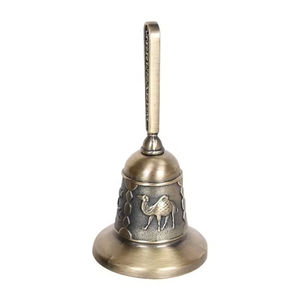 Campana de mano Retro personalizada, campana de meditación decorativa de aleación de Zinc personalizada, regalo de promoción, campana de cena de recuerdo de viaje de <span class=keywords><strong>Jerusalén</strong></span> - Product Image 5