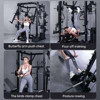 Dinuo OEM/ODM Station d'entraînement multifonctionnelle Smith Machine pour usage domestique, demi-cage de musculation