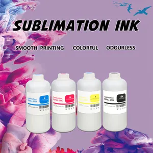 Winnerjet Heißsublimationsdrucker-Tinte 1000 ml 4 Farben Farbstoff Sublimationstinte für Epson i3200 Druckkopf