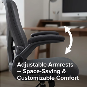 Chaise de bureau ergonomique à dossier haut avec support lombaire, chaise de conférence en maille réglable pour la maison et le bureau - Product Image 2