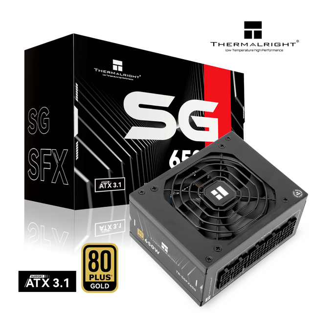 Quality Thermalright TR-SGFX650 Computer Power System PSU 650W SFX ATX 3.1 Full Modular 80+ Gold Power Supply for Motherboard