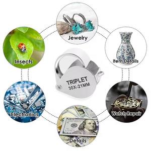 Sterke Struisvogel 30x <span class=keywords><strong>20x</strong></span> 10x Metalen Opvouwbare Sieraden Vergrootglas <span class=keywords><strong>Loupe</strong></span> 50G Voor Diy - Product Image 3