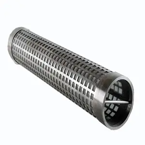 Cylindrical Stainless Steel 304 Perforated Pipepipe perforatedSintered Wire Mesh Tubestainless steel perforated pipe