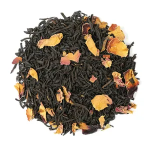 Grosir teh hitam rasa mawar kering teh hitam longgar untuk minuman kecantikan