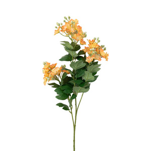 Flores que florecen en la era próspera: Exquisitas flores artificiales de begonia de 3 cabezas de seda - Decoración para bodas y hogar - Product Image 5