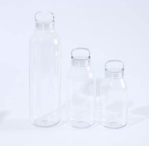 Vente d'usine – Bouteille en verre transparente vide de 300 ml, 500 ml, 900 ml avec poignée portable en Tritan et couvercle en bambou, sans BPA, anti-fuite - Product Image 6