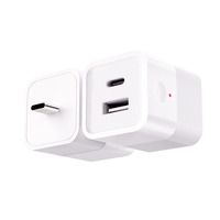 Prise intelligente Tuya Zigbee sans fil avec télécommande via application, entrée 1/2/3 canaux 5V-12V, sortie 3 canaux 3.0A, USB Type C, compatible Alexa et Google