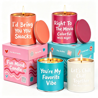 Bougie en cire de soja parfumée 100% naturelle, mèche en coton, parfum élégant pour la maison, nouvel an, anniversaire, remise de diplôme, Noël