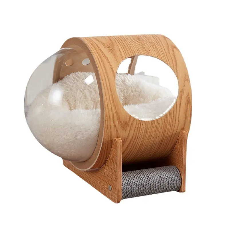 Beste Qualität Kabine Design Hund Katze Holz Haustier Betten Zubehör Benutzer definierte Holz Haustier Bett für Haustiere